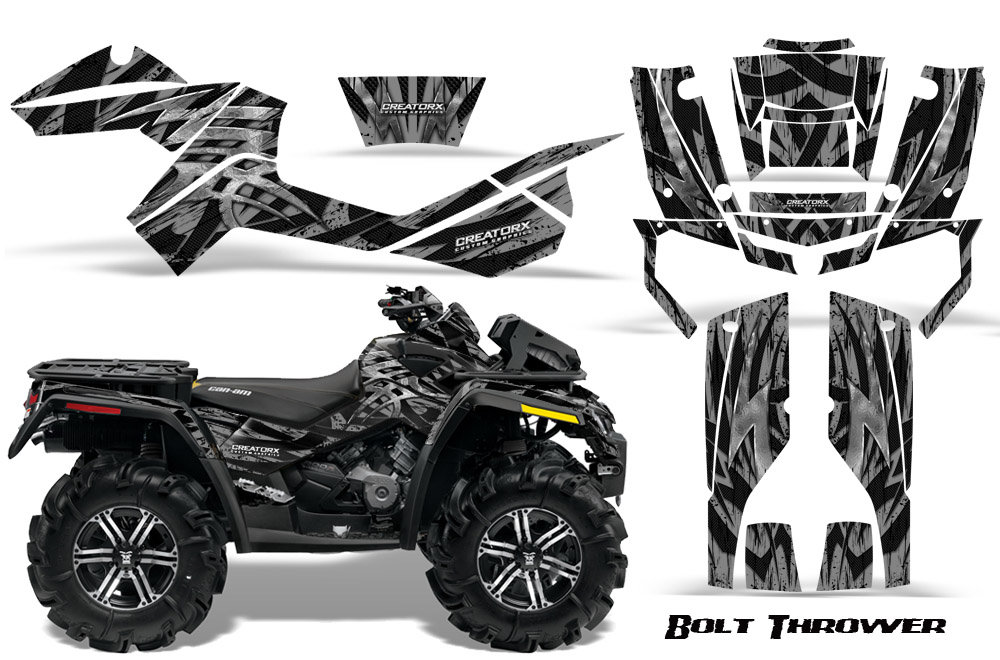 CanAm Outlander XMR Graphics Kit Bolt Thrower Silver (84 of 101)